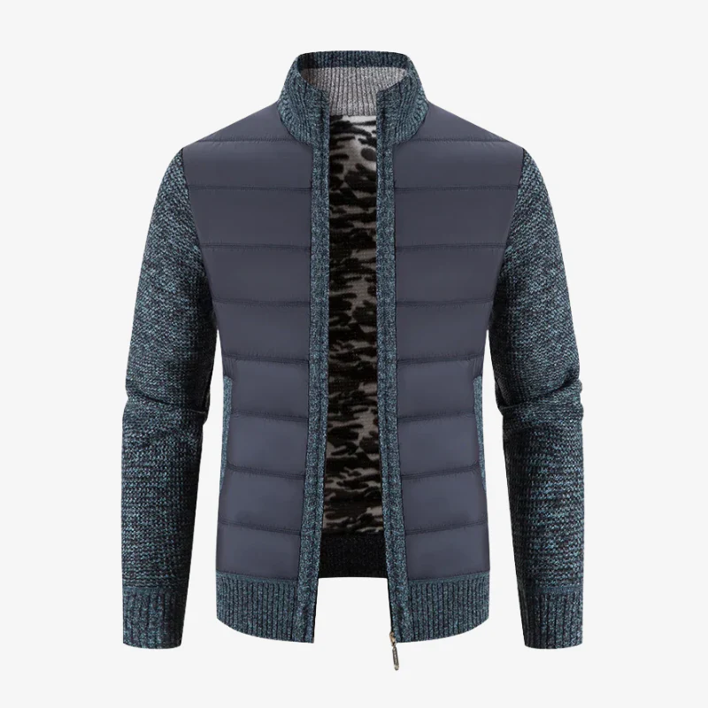 Interlaken Hybrid-Strickjacke mit Stepp-Front