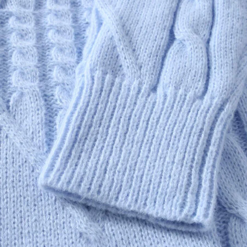 Engadin Rollkragenpullover mit Zopfmuster