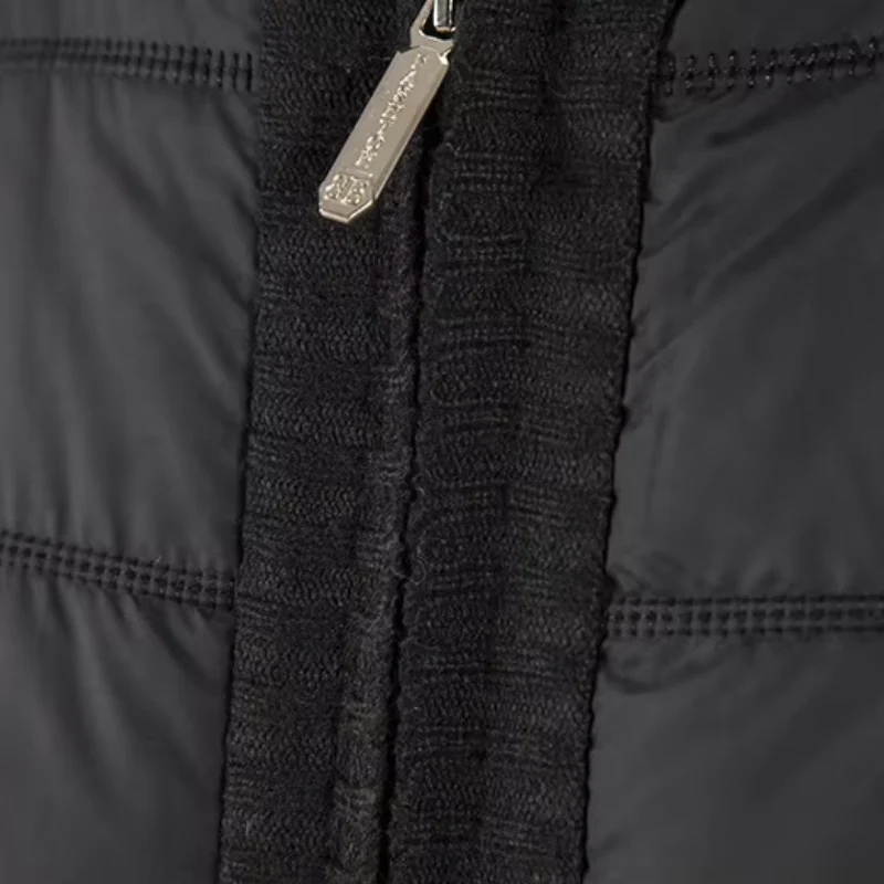Interlaken Hybrid-Strickjacke mit Stepp-Front