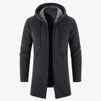 Innsbruck Lange Strickjacke mit Kapuze