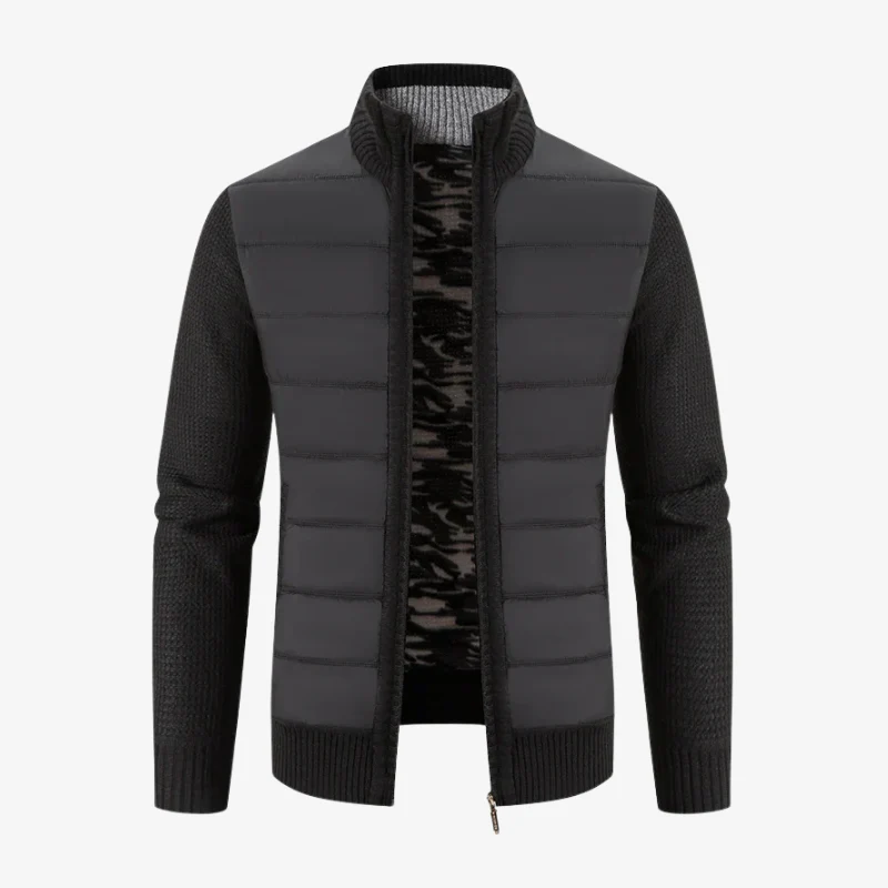 Interlaken Hybrid-Strickjacke mit Stepp-Front