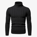 Engadin Rollkragenpullover mit Zopfmuster