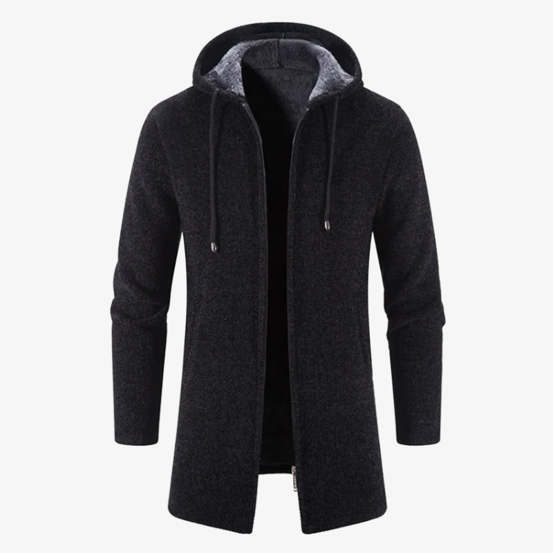 Innsbruck Lange Strickjacke mit Kapuze