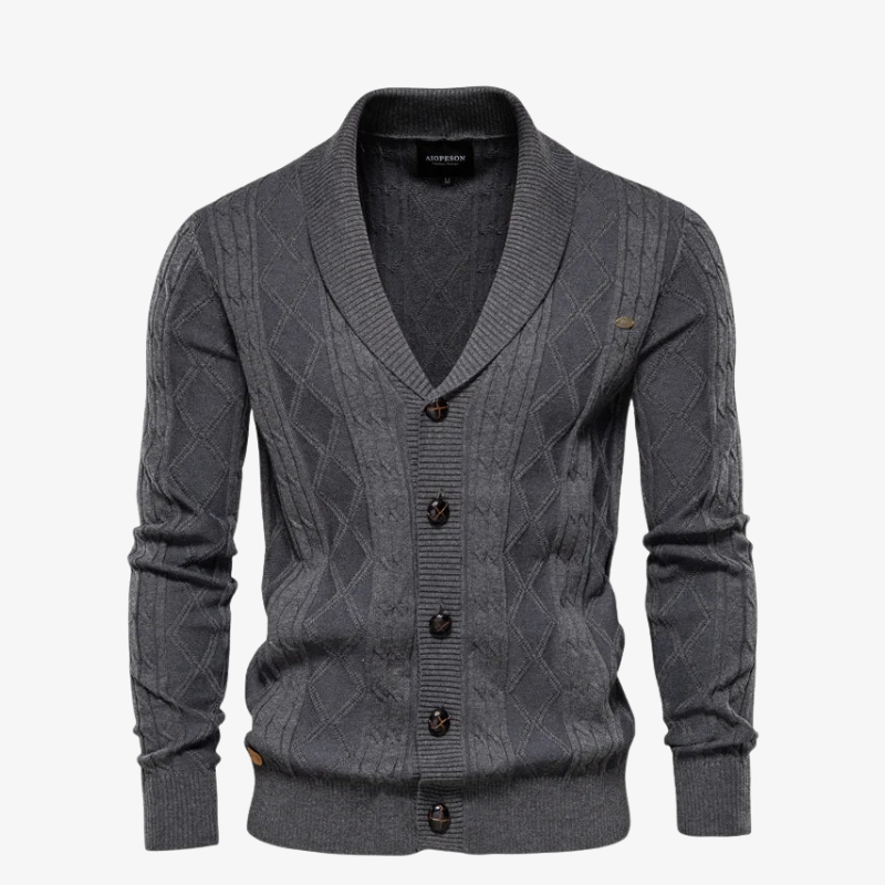 Heidelberg Premium Strick-Cardigan mit Schalkragen