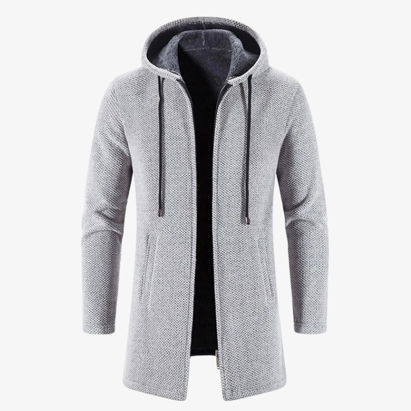 Innsbruck Lange Strickjacke mit Kapuze