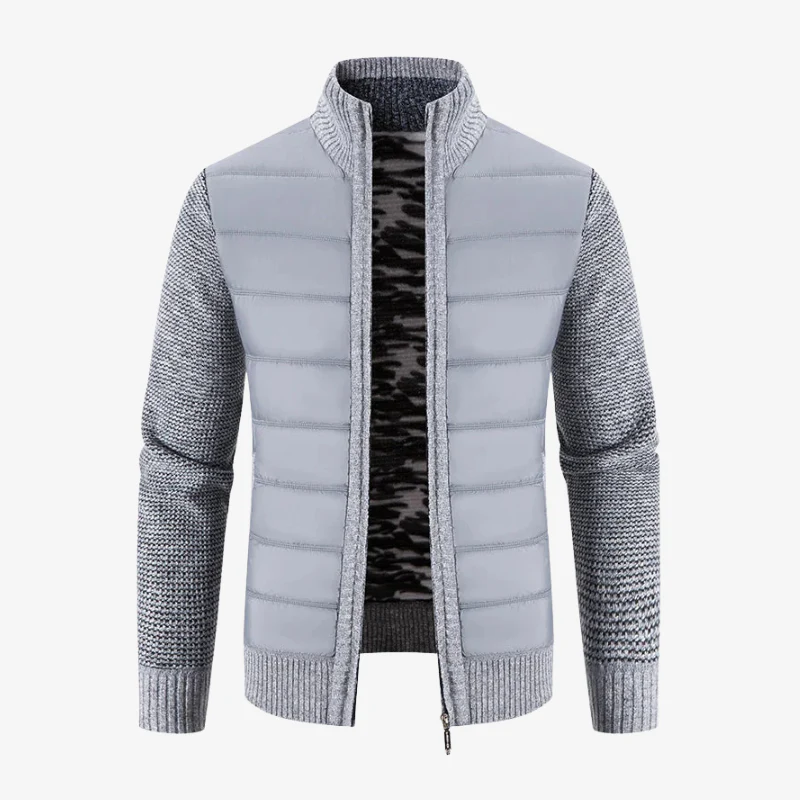 Interlaken Hybrid-Strickjacke mit Stepp-Front