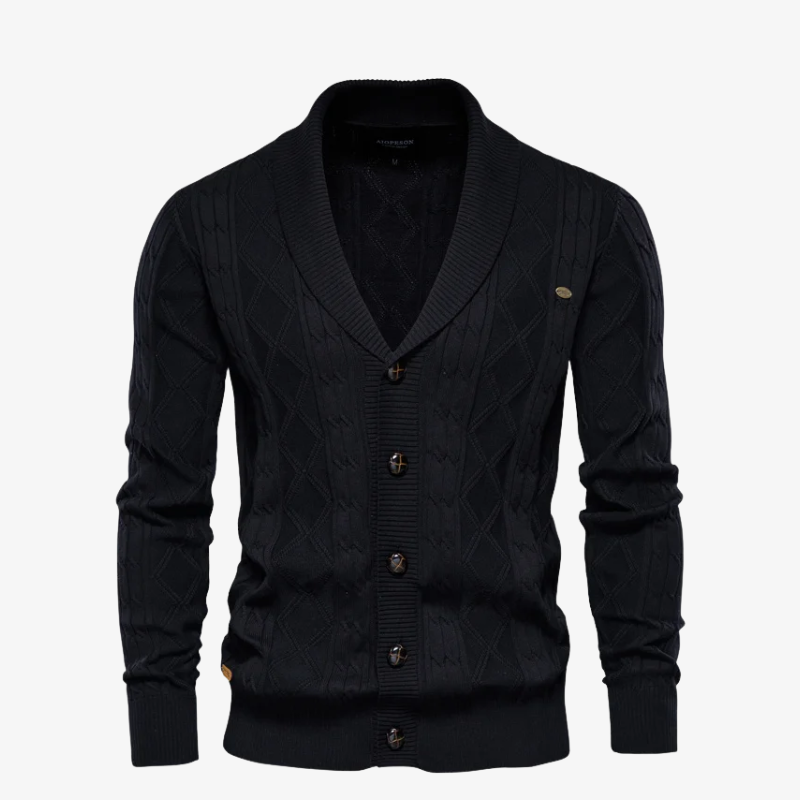 Heidelberg Premium Strick-Cardigan mit Schalkragen