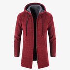 Innsbruck Lange Strickjacke mit Kapuze