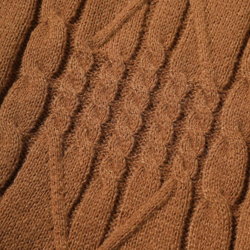 Engadin Rollkragenpullover mit Zopfmuster