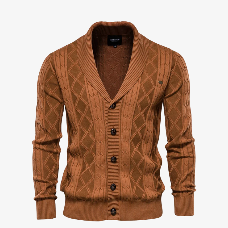 Heidelberg Premium Strick-Cardigan mit Schalkragen