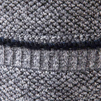 Zürich Strukturstrick-Cardigan mit Karo-Innenfutter