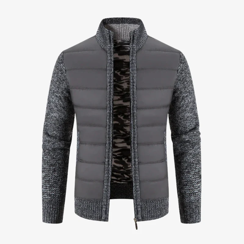 Interlaken Hybrid-Strickjacke mit Stepp-Front