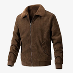 Erfurt Warme Cordjacke mit Sherpa-Kragen