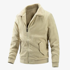 Erfurt Warme Cordjacke mit Sherpa-Kragen