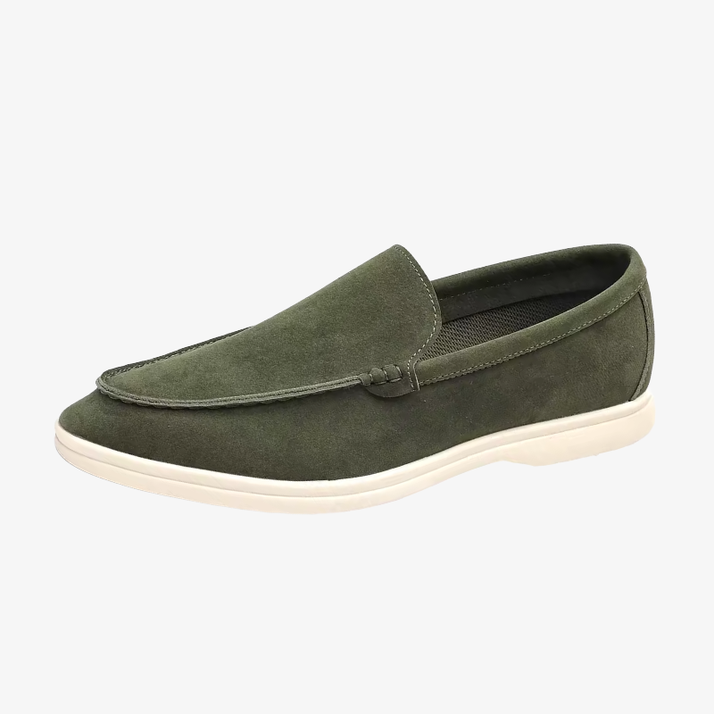 Konstanz Lässiger Loafer in Wildleder-Optik mit heller Sohle