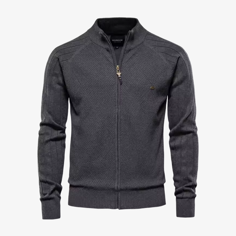 Luzern Premium Strickjacke mit Reißverschluss