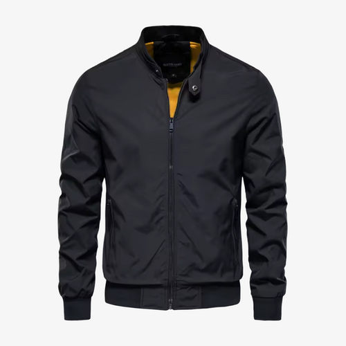 Basel Core-Bomberjacke mit Kontrastfutter und Stehkragen
