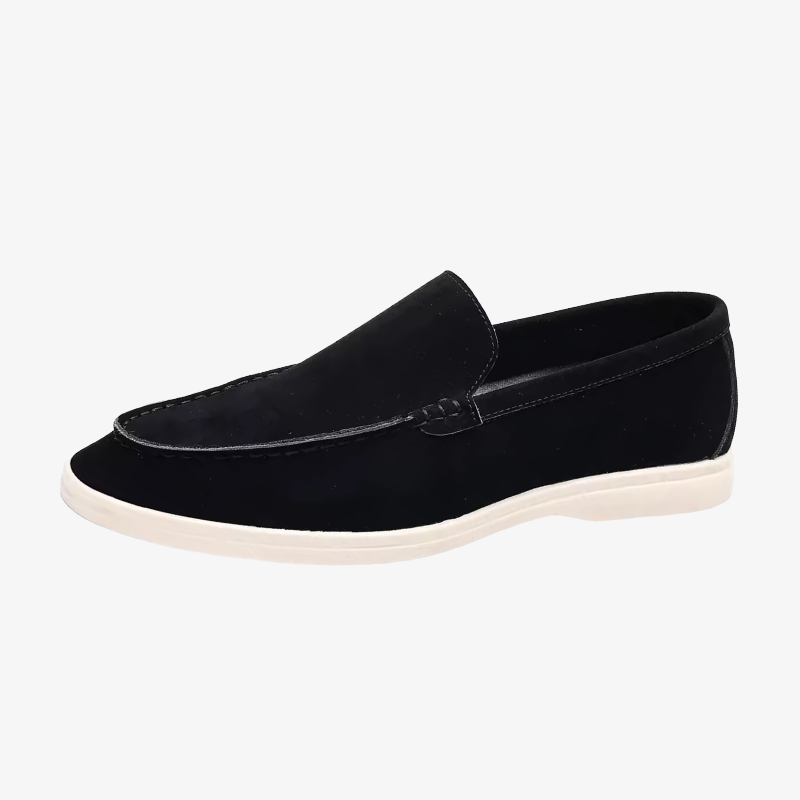 Konstanz Lässiger Loafer in Wildleder-Optik mit heller Sohle