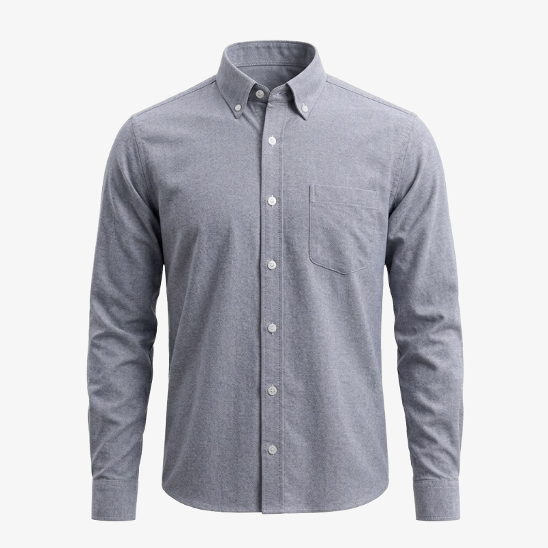 Flensburg Weiches Flanellhemd mit Button-Down-Kragen