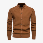 Starnberg Premium Strickjacke mit Stehkragen und Knopfleiste
