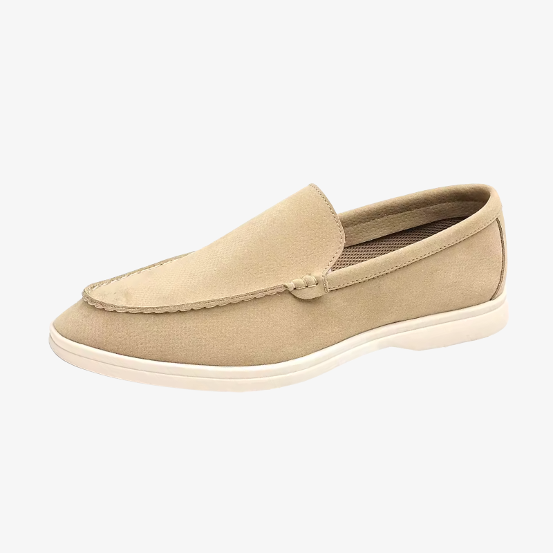 Konstanz Lässiger Loafer in Wildleder-Optik mit heller Sohle